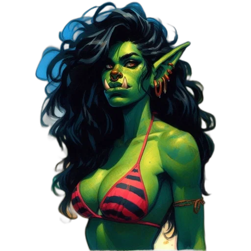 fantasy art, comic book art, concept art, pixel art transparent PNG cut-out