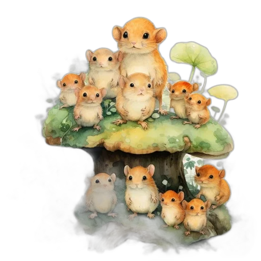 staff, tree, concept art, watercolor transparent PNG cut-out