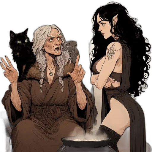 concept art, fantasy art, comic book art, pixel art transparent PNG cut-out