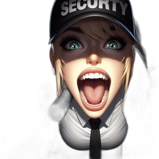 face, staff, hat, jacket transparent PNG cut-out