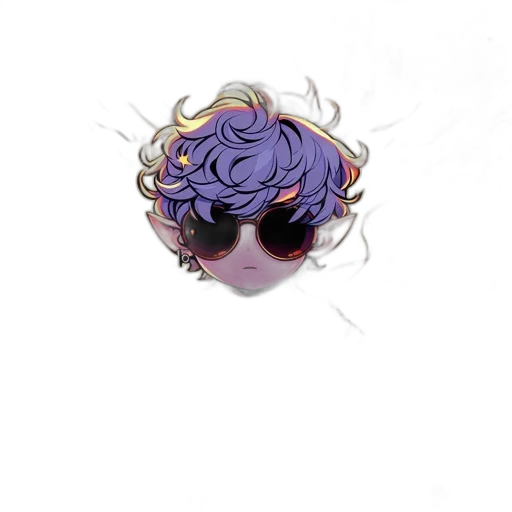 hair, crown, staff, mask transparent PNG cut-out
