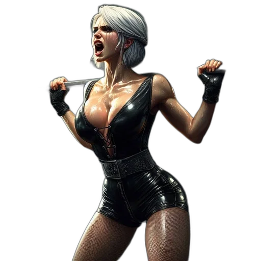 concept art, comic book art, cyberpunk, 3d render transparent PNG cut-out