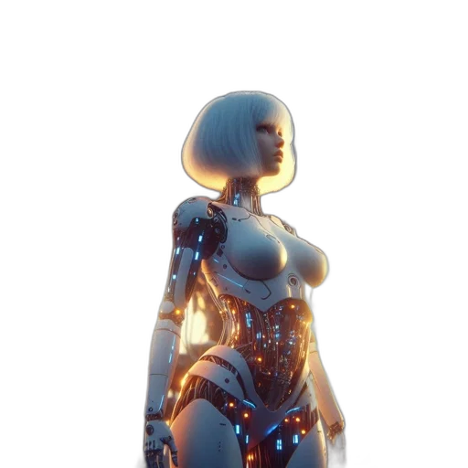 robot, dress, jewelry, creature transparent PNG cut-out