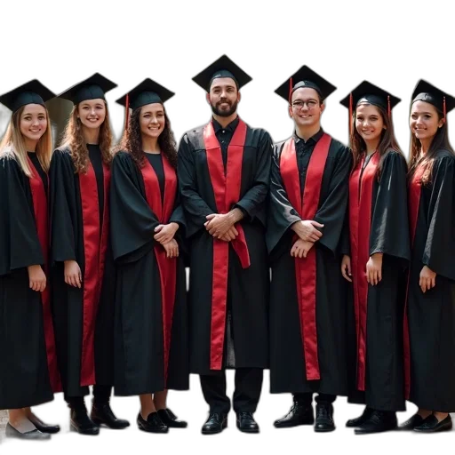 staff, first, graduating, class transparent PNG cut-out