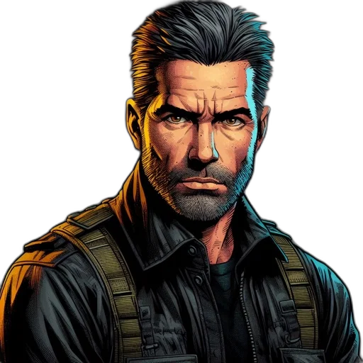 comic book art, concept art, pixel art, cartoon transparent PNG cut-out