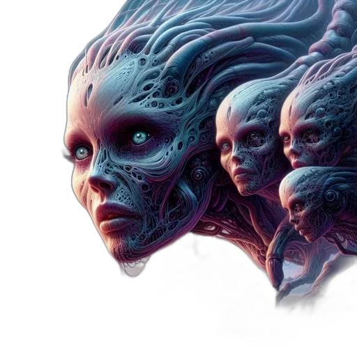 face, creature, mask, concept art transparent PNG cut-out