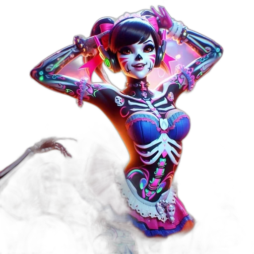 mask, concept art, fantasy art, 3d render transparent PNG cut-out
