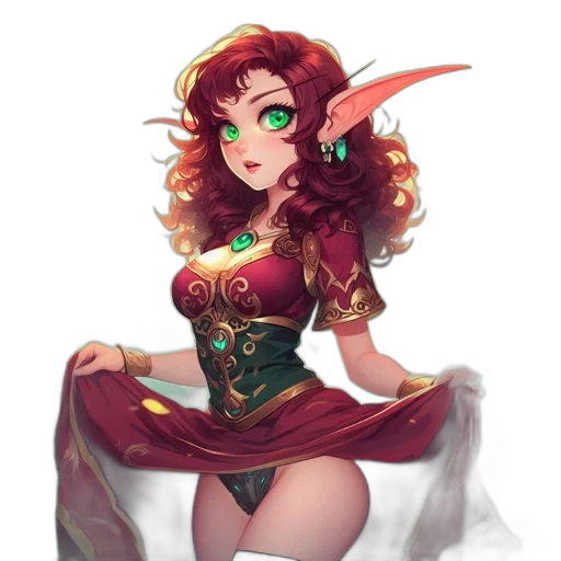 dress, staff, crown, dragon transparent PNG cut-out