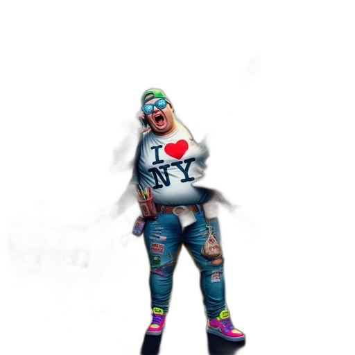 jacket, creature, mask, shoes transparent PNG cut-out