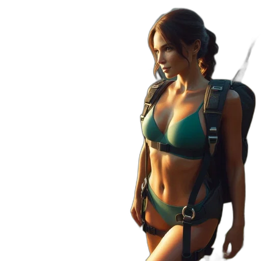 concept art, 3d render, cyberpunk, fantasy art transparent PNG cut-out