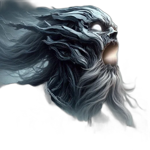 hair, mask, creature, face transparent PNG cut-out