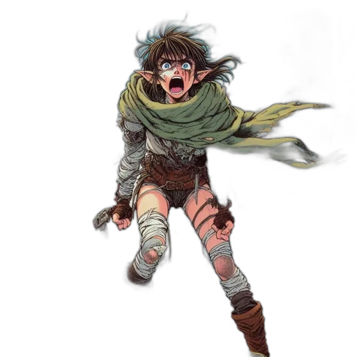 sword, staff, weapon, creature transparent PNG cut-out