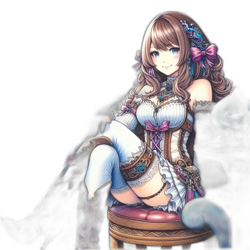 dress, staff, crown, sword transparent PNG cut-out