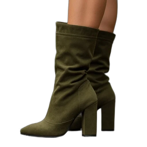 shoes, earth tones, green, close transparent PNG cut-out