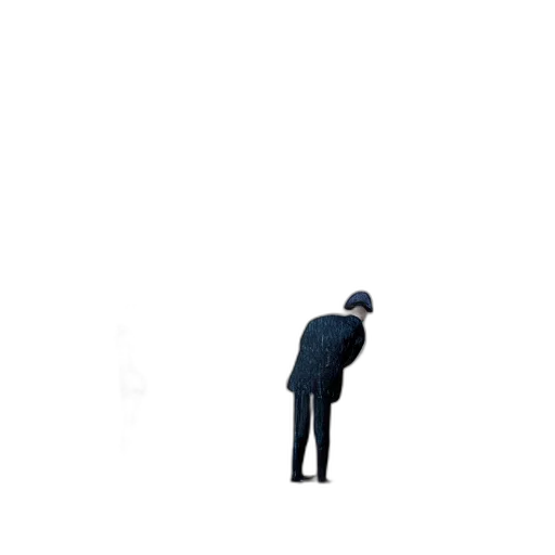 staff, jacket, umbrella, robot transparent PNG cut-out