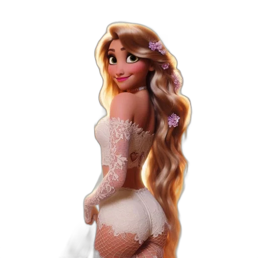 dress, 3d render, concept art, cartoon transparent PNG cut-out