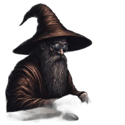 hat, staff, creature, mask transparent PNG cut-out