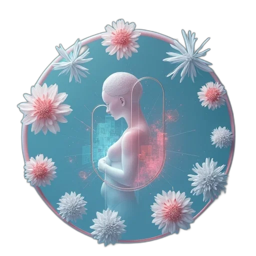 flower, concept art, vaporwave, fda transparent PNG cut-out
