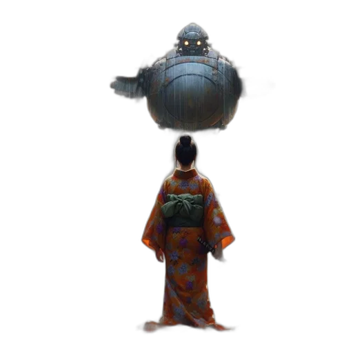 robot, weapon, umbrella, staff transparent PNG cut-out