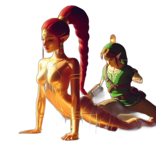 concept art, fantasy art, pixel art, 3d render transparent PNG cut-out