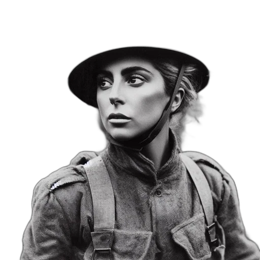 hat, jacket, staff, face transparent PNG cut-out