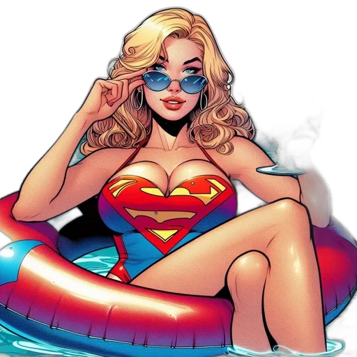 comic book art, cartoon, concept art, underwater transparent PNG cut-out