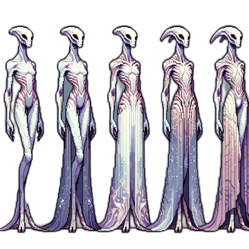 dress, concept art, fantasy art, comic book art transparent PNG cut-out