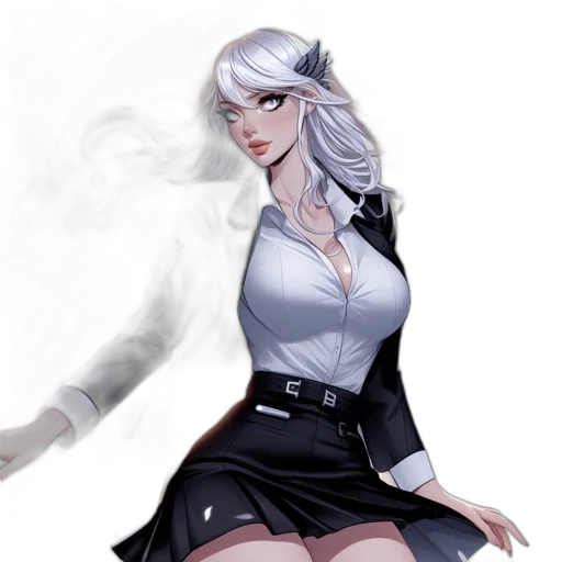 dress, staff, fantasy art, concept art transparent PNG cut-out