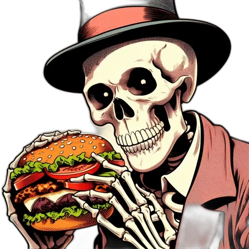 food, face, comic book art, concept art transparent PNG cut-out