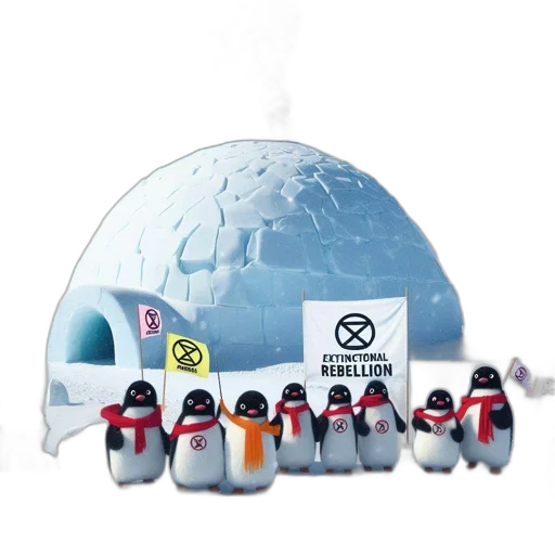 concept art, animated, community, penguins transparent PNG cut-out