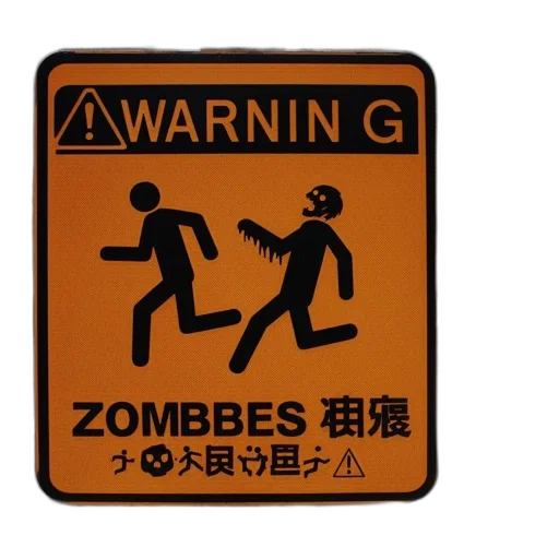 concept art, yellow, warning, sign transparent PNG cut-out