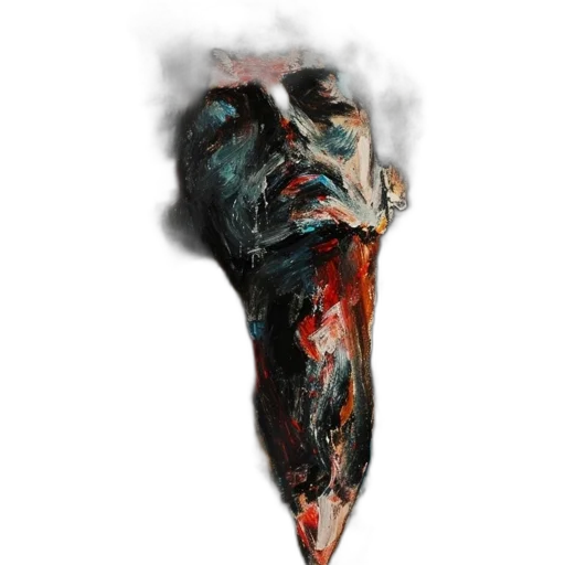 face, mask, staff, creature transparent PNG cut-out