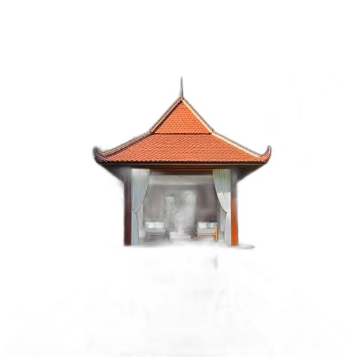 building, umbrella, staff, furniture transparent PNG cut-out