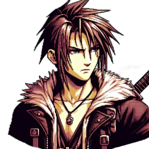 jacket, pixel art, fantasy art, concept art transparent PNG cut-out