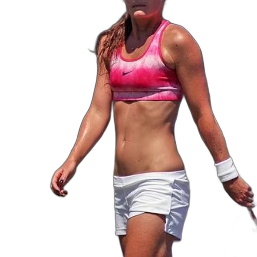 female, tennis, player, wearing transparent PNG cut-out