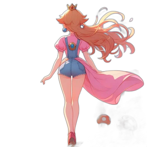 dress, crown, staff, concept art transparent PNG cut-out