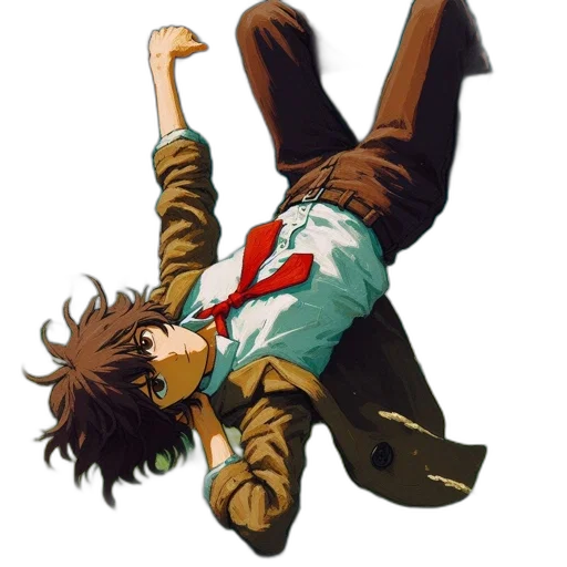 jacket, staff, sword, anime transparent PNG cut-out