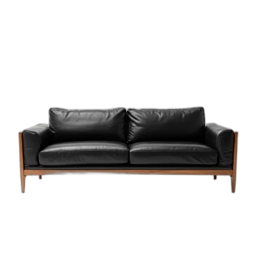 furniture, 3d render, modern, black transparent PNG cut-out