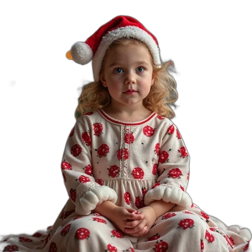 dress, photorealistic, girls, christmas transparent PNG cut-out
