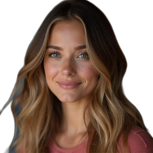 face, hair, staff, jewelry transparent PNG cut-out