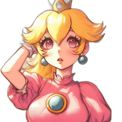 dress, crown, staff, face transparent PNG cut-out