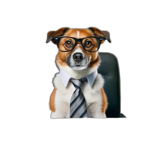 staff, animal, cartoon, photorealistic transparent PNG cut-out