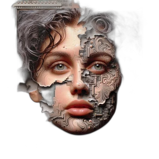 face, mask, robot, jewelry transparent PNG cut-out