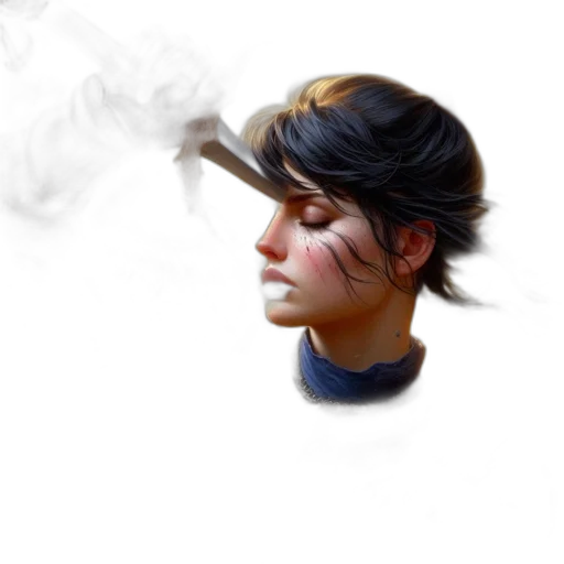 face, staff, mask, dragon transparent PNG cut-out