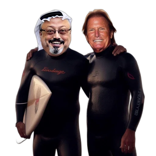 cartoon, two, figures, swapped transparent PNG cut-out