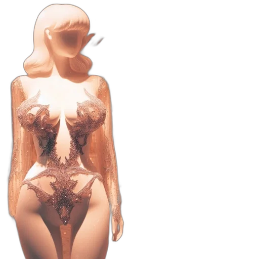 dress, jewelry, 3d render, concept art transparent PNG cut-out