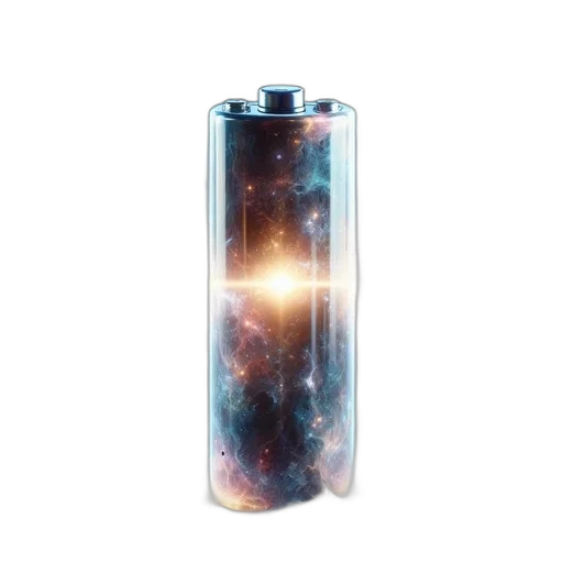 bottle, 3d render, concept art, outer space transparent PNG cut-out