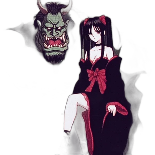 creature, mask, dress, dragon transparent PNG cut-out