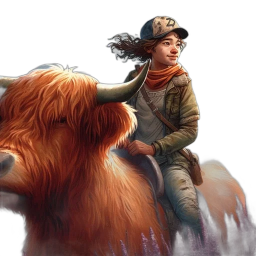 animal, fantasy art, concept art, photorealistic transparent PNG cut-out
