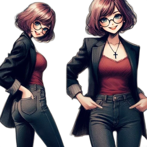 jacket, dress, concept art, cartoon transparent PNG cut-out